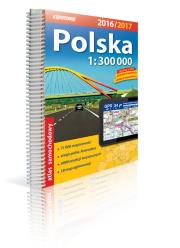 Okładka książki Polska Atlas samochodowy 1:300 000 2016/2017