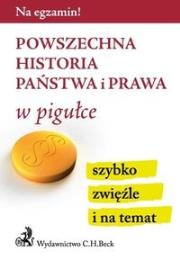 Okładka książki Powszechna historia państwa i prawa w pigułce