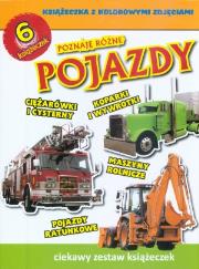 Okładka książki Poznaję różne pojazdy. 6 książeczek