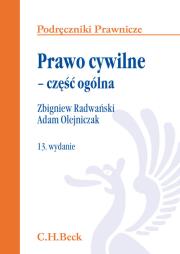 Prawo cywilne część ogólna. Autor: Olejniczak Adam. Dadada.pl Okładka książki Prawo cywilne część ogólna
