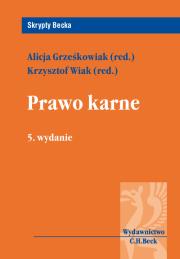 Prawo karne. Autor: Alicja Grześkowiak, Wiak Krzysztof. Dadada.pl Okładka książki Prawo karne