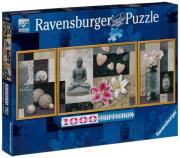 Puzzl Tryptyk Spokój i harmonia 1000. Wydawca: Ravensburger. Dadada.pl Opakowanie Puzzl Tryptyk Spokój i harmonia 1000