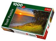 Okładka książki Puzzle 1000 Bałtyk o zachodzie słońca TREFL