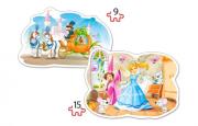 Okładka książki Puzzle Contour 2x Cinderella