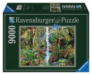 Opakowanie Puzzle Zwierzęta w dżungli 9000
