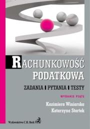 Okładka książki Rachunkowość podatkowa