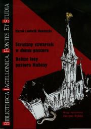 Straszny czwartek w domu pastora Dalsze losy pastora Hubiny. Autor: Karol Ludwik Koniński. Dadada.pl Okładka książki Straszny czwartek w domu pastora Dalsze losy pastora Hubiny