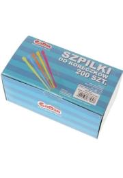 Opakowanie Szpilki do koreczków Fasolki mix kolorów 200 sztuk