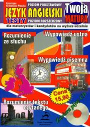 Twoja matura Język angielski poziom podstawowy/poziom rozszerzony + CD. Autor: Krakowian-Płoszka Katarzyna. Dadada.pl Okładka książki Twoja matura Język angielski poziom podstawowy/poziom rozszerzony + CD