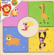 Opakowanie Układanka drewniana Dzikie zwierzęta