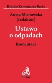 Okładka książki Ustawa o odpadach Komentarz