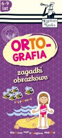 Zagadki obrazkowe Ortografia 6-9 lat. Autor: Trepczyńska Magdalena. Dadada.pl Okładka książki Zagadki obrazkowe Ortografia 6-9 lat