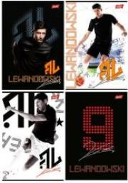 Opakowanie Zeszyt A5/60K linia lam. Lewandowski (10szt)