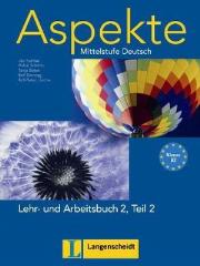 Aspekte 2 Lehr- und Arbeistbuch Teil 2 + 2 CD Mittelstufe Deutsch. Autor: Koithan Uta, Schmitz Helen, Sieber Tanja, Sonntag Ralf, Losche Ralf-Peter. Dadada.pl Okładka książki Aspekte 2 Lehr- und Arbeistbuch Teil 2 + 2 CD Mittelstufe Deutsch