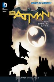 Batman. Cmentarna szychta, tom 6. Autor: Snyder Scott, James Tynion IV, Greg Capullo. Dadada.pl Okładka książki Batman. Cmentarna szychta, tom 6