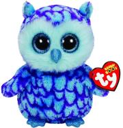 Opakowanie Beanie Boos Oscar - fioletowo-niebieska sowa średnia
