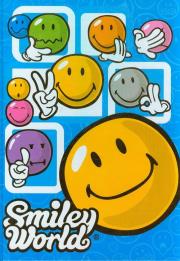 Opakowanie Brulion A4 w kratkę 96 kartek Smiley World niebieski