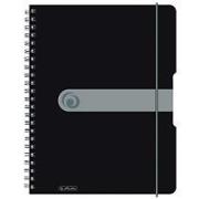 Opakowanie Brulion na spirali A4/80K kratka PP czarny (2szt)