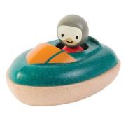 Drewniana motorówka. Wydawca: Plan toys. Dadada.pl Opakowanie Drewniana motorówka