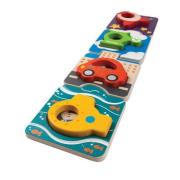 Opakowanie Drewniane puzzle pojazdy