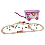 Opakowanie Eichhorn Kolejka drewniana z mostem 55 elementów