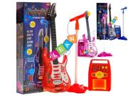 Opakowanie Gitara z mikrofonem metalowe struny statyw piecyk