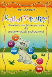 Kalambury wzrokowo-słuchowo-ruchowe dla uczniów SP. Autor: Szczepańska Anna. Dadada.pl Okładka książki Kalambury wzrokowo-słuchowo-ruchowe dla uczniów SP