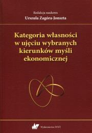 Kategoria własności w ujęciu wybranych kierunków myśli ekonomicznej. Autor: Urszuai Zagóra-Jonszta (red.). Dadada.pl Okładka książki Kategoria własności w ujęciu wybranych kierunków myśli ekonomicznej