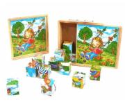 Opakowanie Klocki obrazkowe drewniane 16