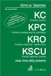 Kodeks cywilny. Kodeks postępowania cywilnego. Kodeks rodzinny i opiekuńczy. Koszty sądowe cywilne. Wydawca: C.H. Beck. Dadada.pl Opakowanie Kodeks cywilny. Kodeks postępowania cywilnego. Kodeks rodzinny i opiekuńczy. Koszty sądowe cywilne