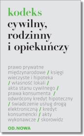 Kodeks cywilny, rodzinny i opiekuńczy. Autor: OPRACOWANIE  ZBIOROWE. Dadada.pl Okładka książki Kodeks cywilny, rodzinny i opiekuńczy