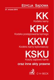Kodeks karny. Kodeks postępowania karnego. Kodeks karny wykonawczy. Koszty sądowe karne. Wydawca: C.H. Beck. Dadada.pl Opakowanie Kodeks karny. Kodeks postępowania karnego. Kodeks karny wykonawczy. Koszty sądowe karne
