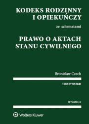 Kodeks rodzinny i opiekuńczy ze schematami. Prawo o aktach stanu cywilnego. Autor: Czech Bronisław. Dadada.pl Okładka książki Kodeks rodzinny i opiekuńczy ze schematami. Prawo o aktach stanu cywilnego