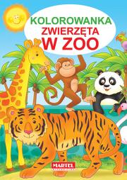 Kolorowanka Zwierzęta w ZOO. Autor: Jarosław Żukowski. Dadada.pl Okładka książki Kolorowanka Zwierzęta w ZOO