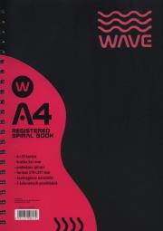 Opakowanie Kołozeszyt A4 Wave w kratkę 120 kartek różowy