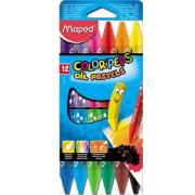 Kredki Colorpeps pastele olejne 12 kolorów MAPED. Wydawca: Maped. Dadada.pl Opakowanie Kredki Colorpeps pastele olejne 12 kolorów MAPED