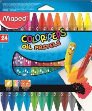 Kredki Colorpeps pastele olejne 24 kolory MAPED. Wydawca: Maped. Dadada.pl Opakowanie Kredki Colorpeps pastele olejne 24 kolory MAPED