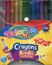 Opakowanie Kredki świecowe wykręcane Colorino 12 kolorów