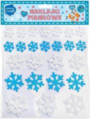 Opakowanie Naklejki piankowe śnieżynki (25 sztuk)