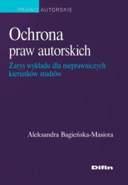 Okładka książki Ochrona praw autorskich