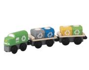 Pociąg do transportu odpadów. Wydawca: Plan toys. Dadada.pl Opakowanie Pociąg do transportu odpadów