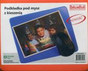 Opakowanie Podkładka pod mysz z kieszenią pomarańczowa