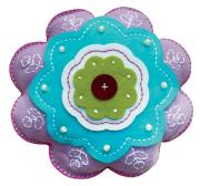 Opakowanie Poduszka okrągła fioletowa