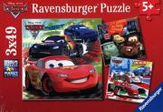 Opakowanie Puzzle Disney Auta 2 3x49