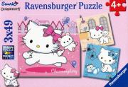 Opakowanie Puzzle Hello Kitty Charmmykitty 3x49
