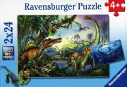 Opakowanie Puzzle Prehistoryczne giganty 2x24