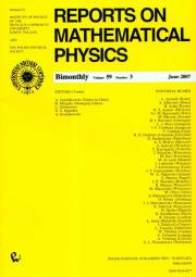Opakowanie Reports on Mathematical Physics 59/3