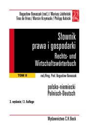 Opakowanie Słownik prawa i gospodarki. Rechts- und Wirtschaftswörterbuch. Tom 2
