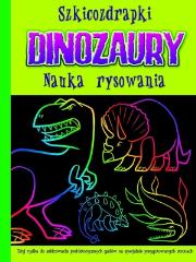 Okładka książki Szkicozdrapki. Dinozaury. Nauka rysowania
