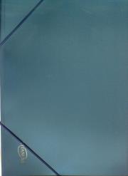 Opakowanie Teczka A4 z gumką metaliczna niebieska